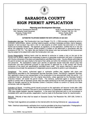 After 1727 the county has conducted an inspection of the temporary 1728 underground power panel,. . After the fact permit sarasota county